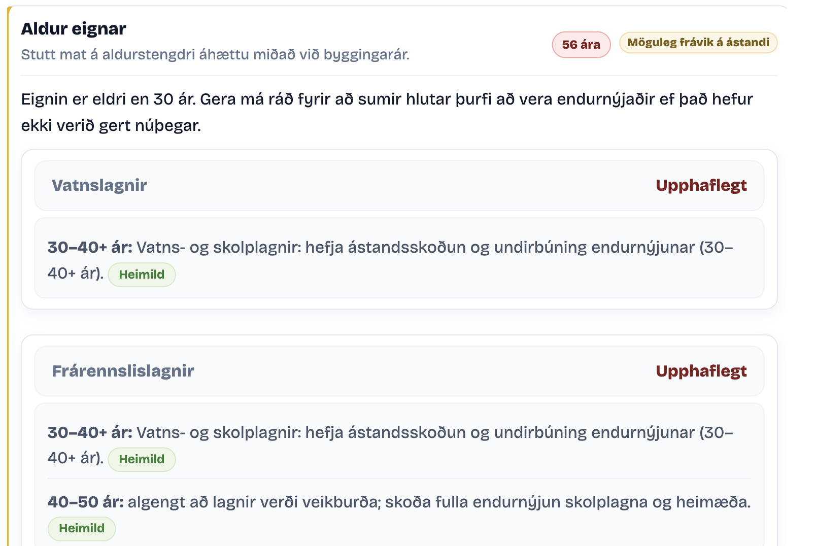 Söluyfirlitsgreining dæmi 2