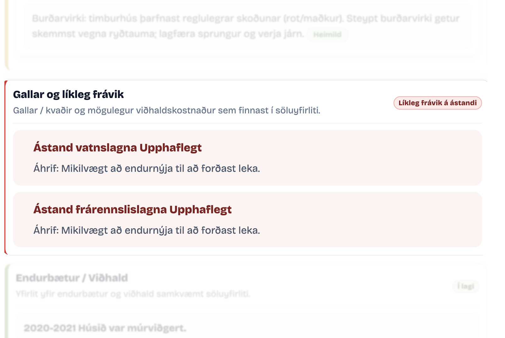 Söluyfirlitsgreining dæmi 3