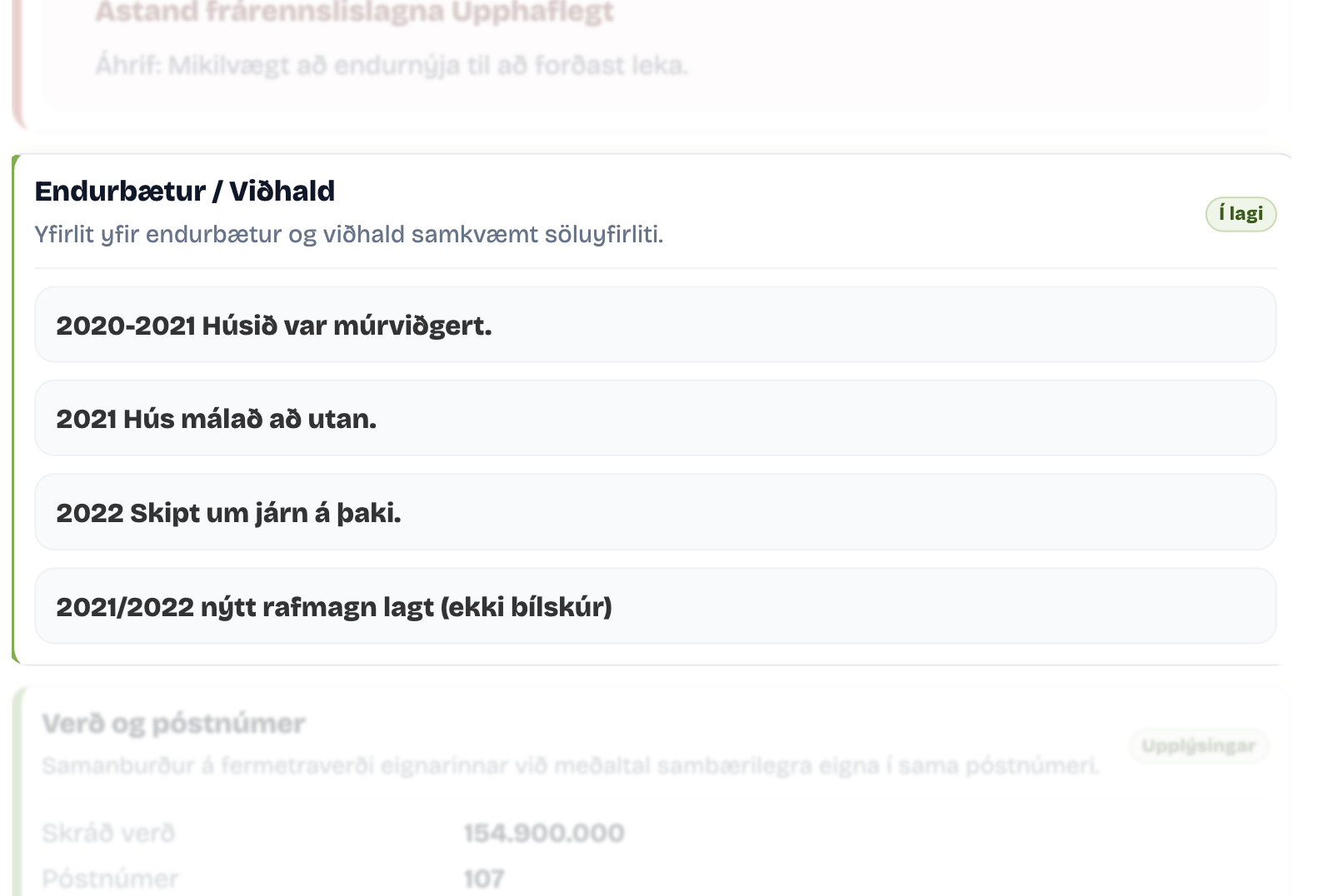 Söluyfirlitsgreining dæmi 4